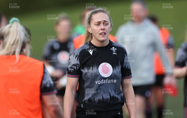 070323 - Wales Women Rugby Training Session - Hannah Jones during training session