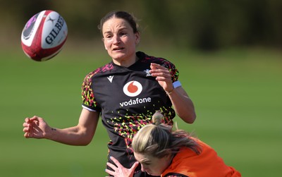 070426 - Wales Women Rugby Squad - Jasmine Joyce during training session ahead of the opening Women’s 6 Nations match against Scotland