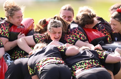 070426 - Wales Women Rugby Squad - Branwen Metcalfe during training session ahead of the opening Women’s 6 Nations match against Scotland