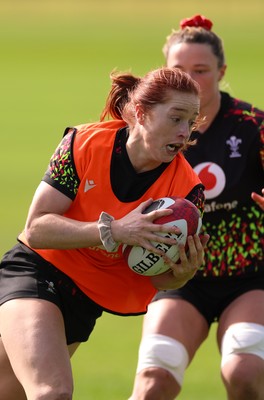070426 - Wales Women Rugby Squad - Lisa Neumann during training session ahead of the opening Women’s 6 Nations match against Scotland