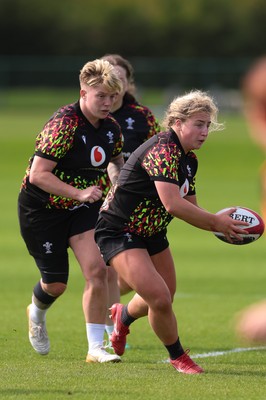 070426 - Wales Women Rugby Squad - Molly Reardon during training session ahead of the opening Women’s 6 Nations match against Scotland