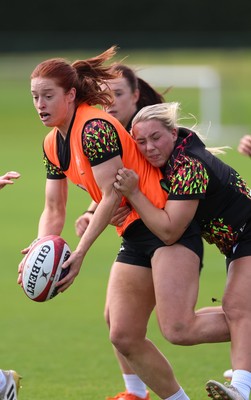 070426 - Wales Women Rugby Squad - Lisa Neumann during training session ahead of the opening Women’s 6 Nations match against Scotland