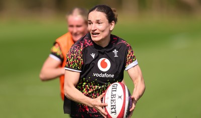 070426 - Wales Women Rugby Squad - Jasmine Joyce during training session ahead of the opening Women’s 6 Nations match against Scotland