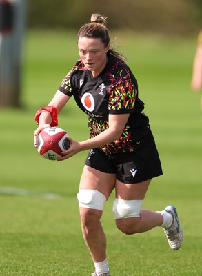070426 - Wales Women Rugby Squad - Alisha Joyce during training session ahead of the opening Women’s 6 Nations match against Scotland