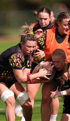 070426 - Wales Women Rugby Squad - Alisha Joyce during training session ahead of the opening Women’s 6 Nations match against Scotland
