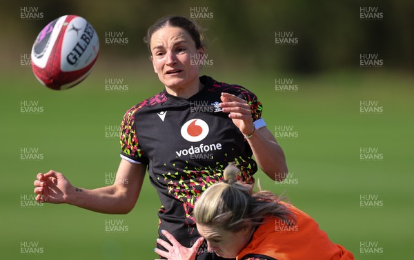 070426 - Wales Women Rugby Squad - Jasmine Joyce during training session ahead of the opening Women’s 6 Nations match against Scotland