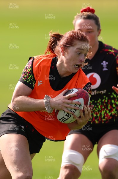 070426 - Wales Women Rugby Squad - Lisa Neumann during training session ahead of the opening Women’s 6 Nations match against Scotland