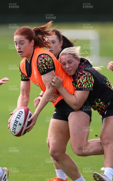 070426 - Wales Women Rugby Squad - Lisa Neumann during training session ahead of the opening Women’s 6 Nations match against Scotland