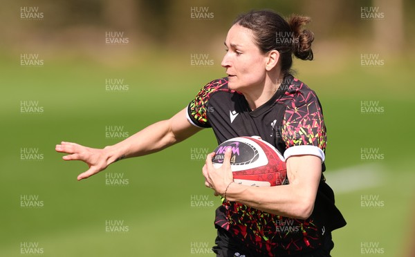 070426 - Wales Women Rugby Squad - Jasmine Joyce during training session ahead of the opening Women’s 6 Nations match against Scotland