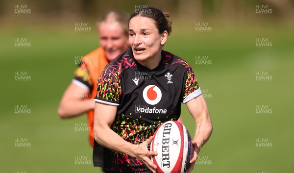 070426 - Wales Women Rugby Squad - Jasmine Joyce during training session ahead of the opening Women’s 6 Nations match against Scotland