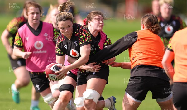 070426 - Wales Women Rugby Squad - Alisha Joyce during training session ahead of the opening Women’s 6 Nations match against Scotland
