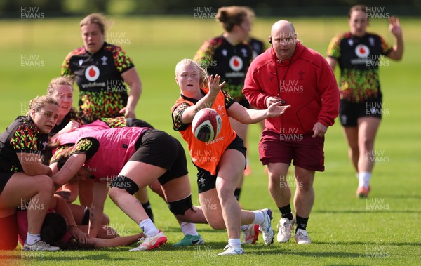 070426 - Wales Women Rugby Squad - Seren Lockwood during training session ahead of the opening Women’s 6 Nations match against Scotland