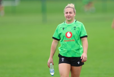 071026 Wales Women Rugby Training - Molly Reardon during a rugby training session ahead of the WXV matches in Japan