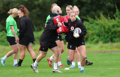 071026 Wales Women Rugby Training - Amy Williams during a rugby training session ahead of the WXV matches in Japan