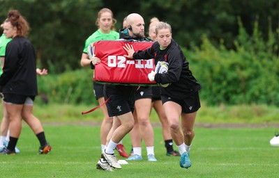 071026 Wales Women Rugby Training - Amy Williams during a rugby training session ahead of the WXV matches in Japan