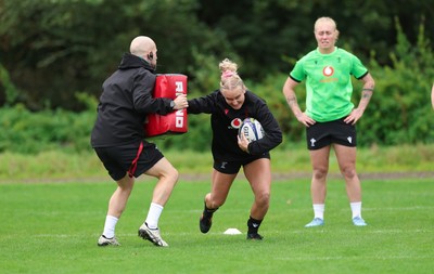 071026 Wales Women Rugby Training - Seren Singleton during a rugby training session ahead of the WXV matches in Japan