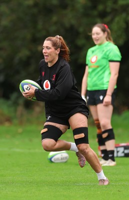 071026 Wales Women Rugby Training - Georgia Evans during a rugby training session ahead of the WXV matches in Japan