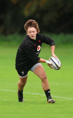 071026 Wales Women Rugby Training - Lleucu George during a rugby training session ahead of the WXV matches in Japan
