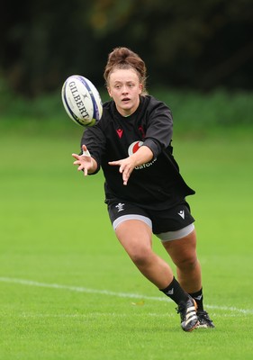 071026 Wales Women Rugby Training - Lleucu George during a rugby training session ahead of the WXV matches in Japan