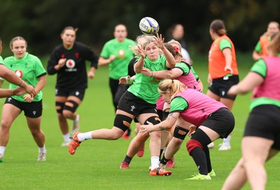 071026 Wales Women Rugby Training - Alex Callender during a rugby training session ahead of the WXV matches in Japan