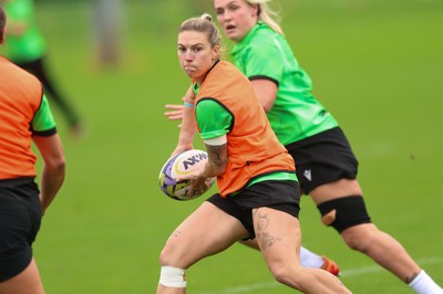 071026 Wales Women Rugby Training - Keira Bevan during a rugby training session ahead of the WXV matches in Japan