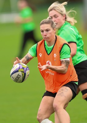 071026 Wales Women Rugby Training - Keira Bevan during a rugby training session ahead of the WXV matches in Japan