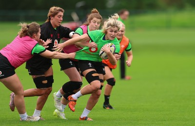 071026 Wales Women Rugby Training - Alex Callender during a rugby training session ahead of the WXV matches in Japan