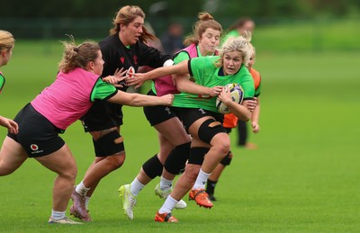 071026 Wales Women Rugby Training - Alex Callender during a rugby training session ahead of the WXV matches in Japan