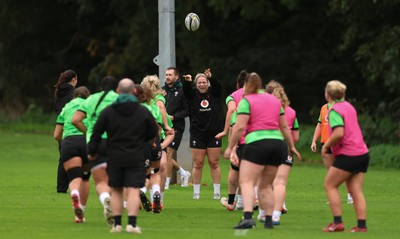 071026 Wales Women Rugby Training - Kelsey Jones during a rugby training session ahead of the WXV matches in Japan