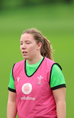 071026 Wales Women Rugby Training - Elan Jones during a rugby training session ahead of the WXV matches in Japan