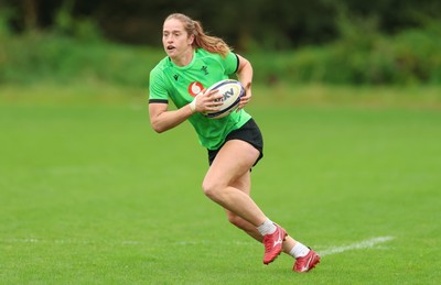 071026 Wales Women Rugby Training - Lisa Neumann during a rugby training session ahead of the WXV matches in Japan