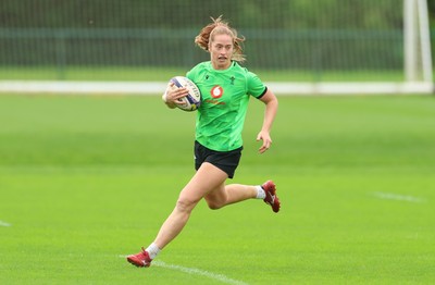 071026 Wales Women Rugby Training - Lisa Neumann during a rugby training session ahead of the WXV matches in Japan