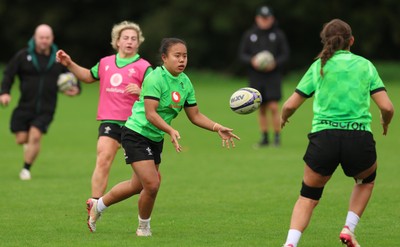 071026 Wales Women Rugby Training - Jenna De Vera during a rugby training session ahead of the WXV matches in Japan