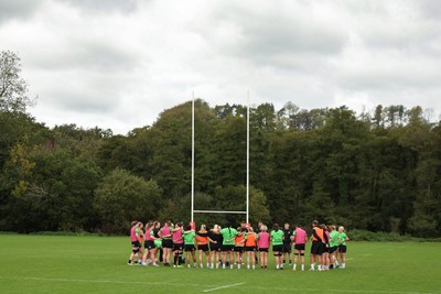 071026 Wales Women Rugby Training - The Wales Women’s squad during a rugby training session ahead of the WXV matches in Japan