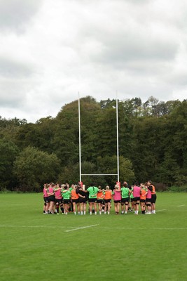 071026 Wales Women Rugby Training - The Wales Women’s squad during a rugby training session ahead of the WXV matches in Japan