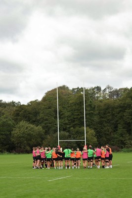 071026 Wales Women Rugby Training - The Wales Women’s squad during a rugby training session ahead of the WXV matches in Japan