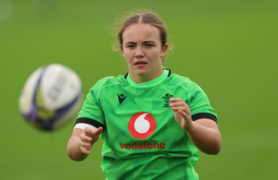 071026 Wales Women Rugby Training - Shanelle Williams during a rugby training session ahead of the WXV matches in Japan