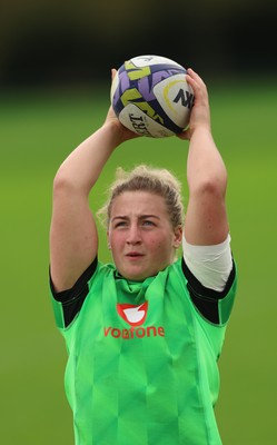 071026 Wales Women Rugby Training - Molly Reardon during a rugby training session ahead of the WXV matches in Japan