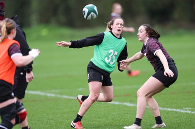 080424 - Wales Women Rugby Training Session - Jenny Hesketh during a training session ahead of Wales’ Women’s 6 Nations match against Ireland