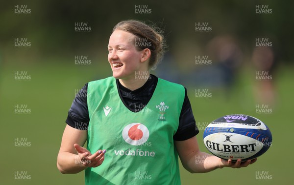 080425 - Wales Women Rugby Training - Carys Cox during training ahead of the Women’s Six Nations match against France