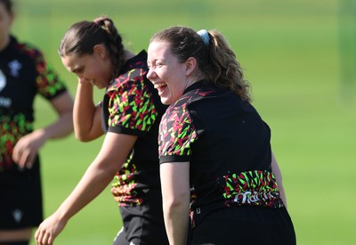 080426 - Wales Women Rugby Squad - Elan Jones during training session ahead of the opening Women’s 6 Nations match against Scotland