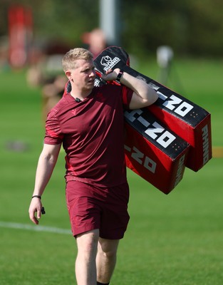 080426 - Wales Women Rugby Squad - Tom Oglethorpe during training session ahead of the opening Women’s 6 Nations match against Scotland