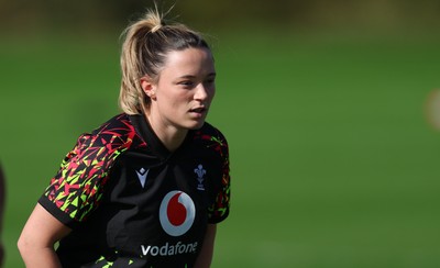 080426 - Wales Women Rugby Squad - Alisha Joyce during training session ahead of the opening Women’s 6 Nations match against Scotland