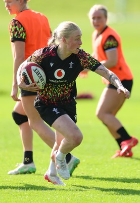 080426 - Wales Women Rugby Squad - Nikita Prothero during training session ahead of the opening Women’s 6 Nations match against Scotland