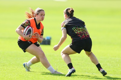 080426 - Wales Women Rugby Squad - Kayleigh Powell during training session ahead of the opening Women’s 6 Nations match against Scotland