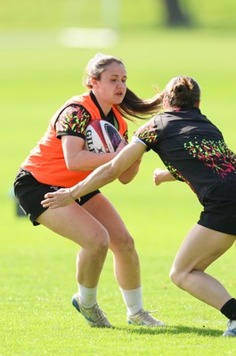 080426 - Wales Women Rugby Squad - Kayleigh Powell during training session ahead of the opening Women’s 6 Nations match against Scotland