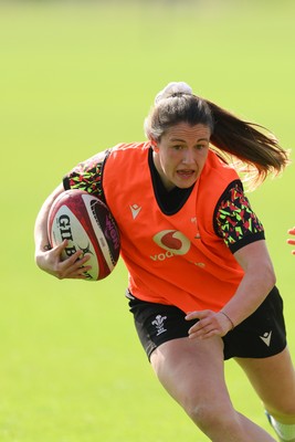 080426 - Wales Women Rugby Squad - Kayleigh Powell during training session ahead of the opening Women’s 6 Nations match against Scotland