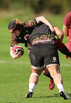 080426 - Wales Women Rugby Squad - Bethan Lewis during training session ahead of the opening Women’s 6 Nations match against Scotland