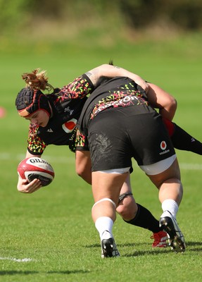 080426 - Wales Women Rugby Squad - Bethan Lewis during training session ahead of the opening Women’s 6 Nations match against Scotland