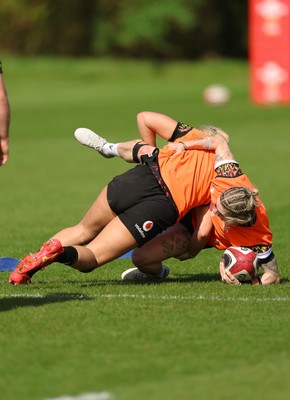 080426 - Wales Women Rugby Squad - Keira Bevan during training session ahead of the opening Women’s 6 Nations match against Scotland